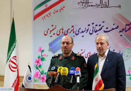 نخستین کارخانه تولید باتری لیتیومی کشور با حضور وزیر دفاع به بهرهبرداری رسید + عکس