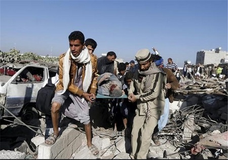 15 کشته و ده‌ها زخمی در حمله جنگنده سعودی به یک بازار در «صعده»