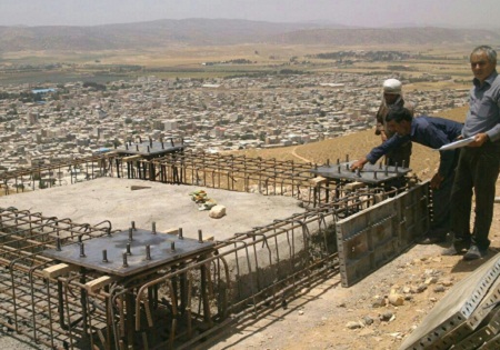 آغاز ساخت یادمان شهدای گمنام اسلام آباد غرب