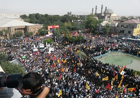 عکس/حضور کم نظیر مردم در استقبال شهدای غواص