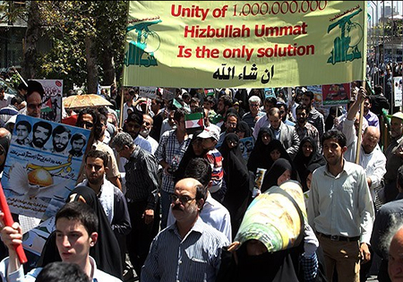 حضور گسترده مسئولان و شخصیت ها در راهپیمایی روز قدس