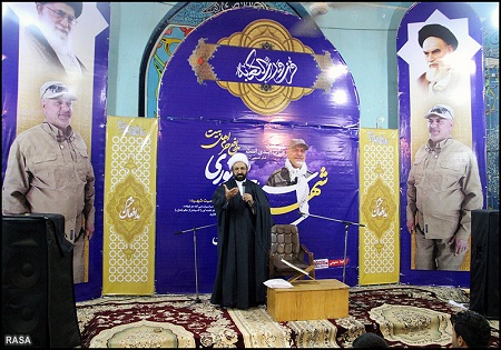 برگزاری مراسم چهلمین روز شهادت سردار مدافع حرم در اهواز