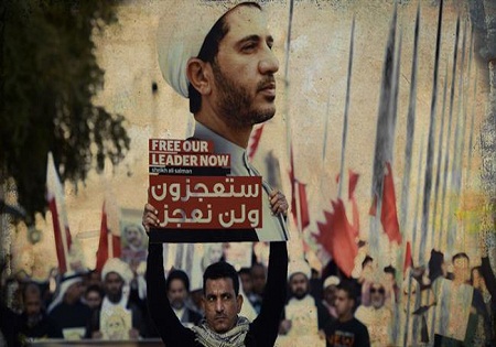 تظاهرات گسترده انقلابیون بحرینی برای آزادی «شیخ سلمان»