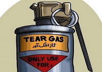 کاریکاتور/گاز اشک آور ساخت آمریکا