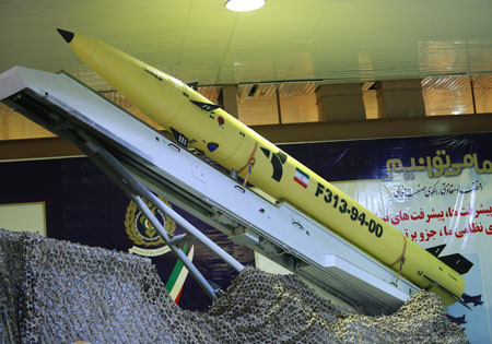 موشک نقطهزن «فاتح 313» رونمایی شد + عکس و مشخصات