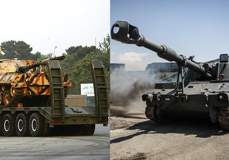 تحویل خودرو تانک برSH16 و توپ155میلی‌متری هویزه به یگان‌های عملیاتی نزاجا