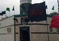 پرچمهای عزای امام حسین (ع) در آمریکا+عکس