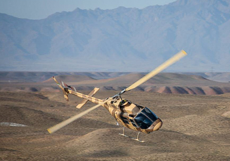 اجرای اولین مأموریت هوانیروز سپاه با انهدام مواضع نیروهای دشمن