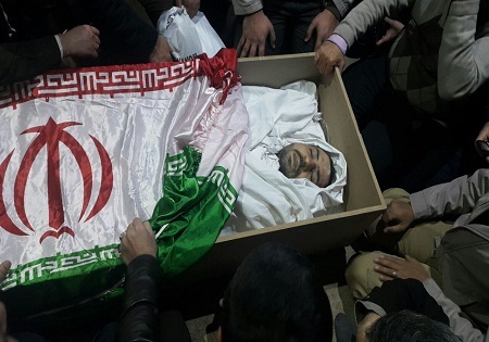 تشییع پیکر شهید مدافع حرم «محسن فرامرزی»