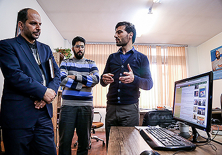 بازدید فرمانده دانشگاه جامع امام حسین(ع) از خبرگزاری دفاع مقدس