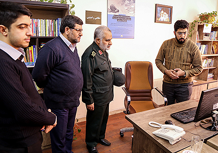 سردار سه‌دهی از خبرگزاری دفاع مقدس بازدید کرد
