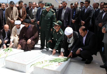 سومین سالگرد شهدای گمنام دانشگاه آزاد اسلامی قزوین برگزار شد
