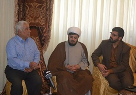 دیدار مسئولین سازمان بسیج رسانه با پدر شهید رسانه