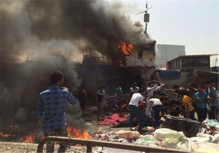 فیلم/ انفجار انتحاری میان تظاهرات کنندگان در کابل