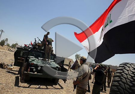 فیلم/ پیشروی ارتش عراق در حومه استان الأنبار