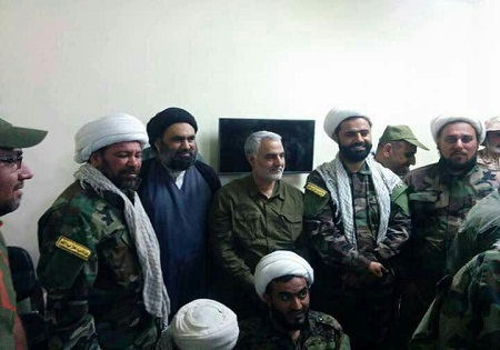 عکس/سردار سلیمانی در جمع فرماندهان حزب الله عراق
