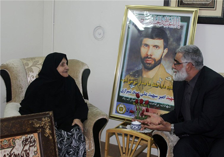 مراسم تشییع پیکر مادر امیر سپهبد صیاد شیرازی در مشهد