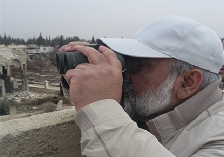 حضور سردار نقدی در مرز سوریه و سرزمین‌های اشغالی + تصاویر