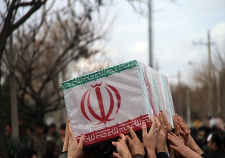 پیکر چهار شهید گمنام وارد آذربایجان غربی شد