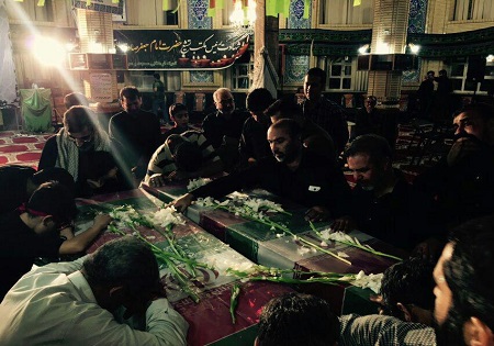 مراسم وداع با دو شهید گمنام در امیرکلای بابل برگزار شد