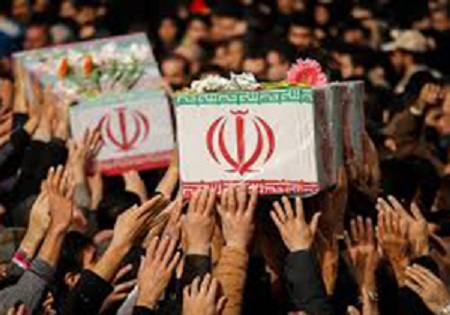 تشییع دو شهید مدافع حرم در شیراز