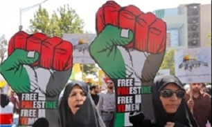 دعوت از ملت ایران برای شرکت در تظاهرات ضد آمریکایی ـ صهیونیستی/ غاصبان فلسطین در آتش انتقام گرفتار می‌شوند