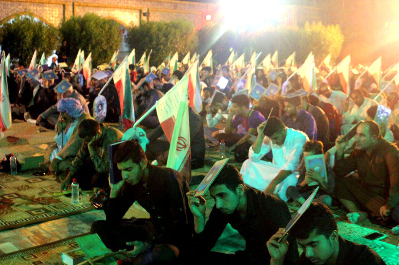 برگزاری مراسم شب قدر در بهشت هویزه برگزاری مراسم شب قدر در بهشت هویزه