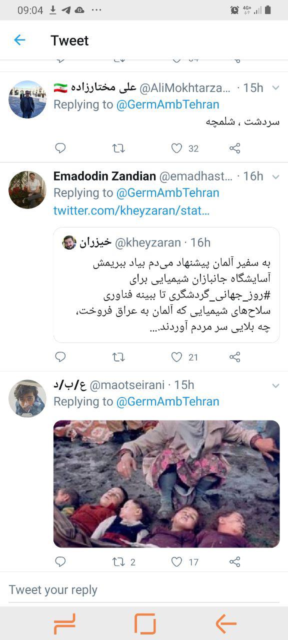 پیشنهاد جالب ایرانی‌ها به سفیر آلمان در روز جهانی گردشگری+ تصویر