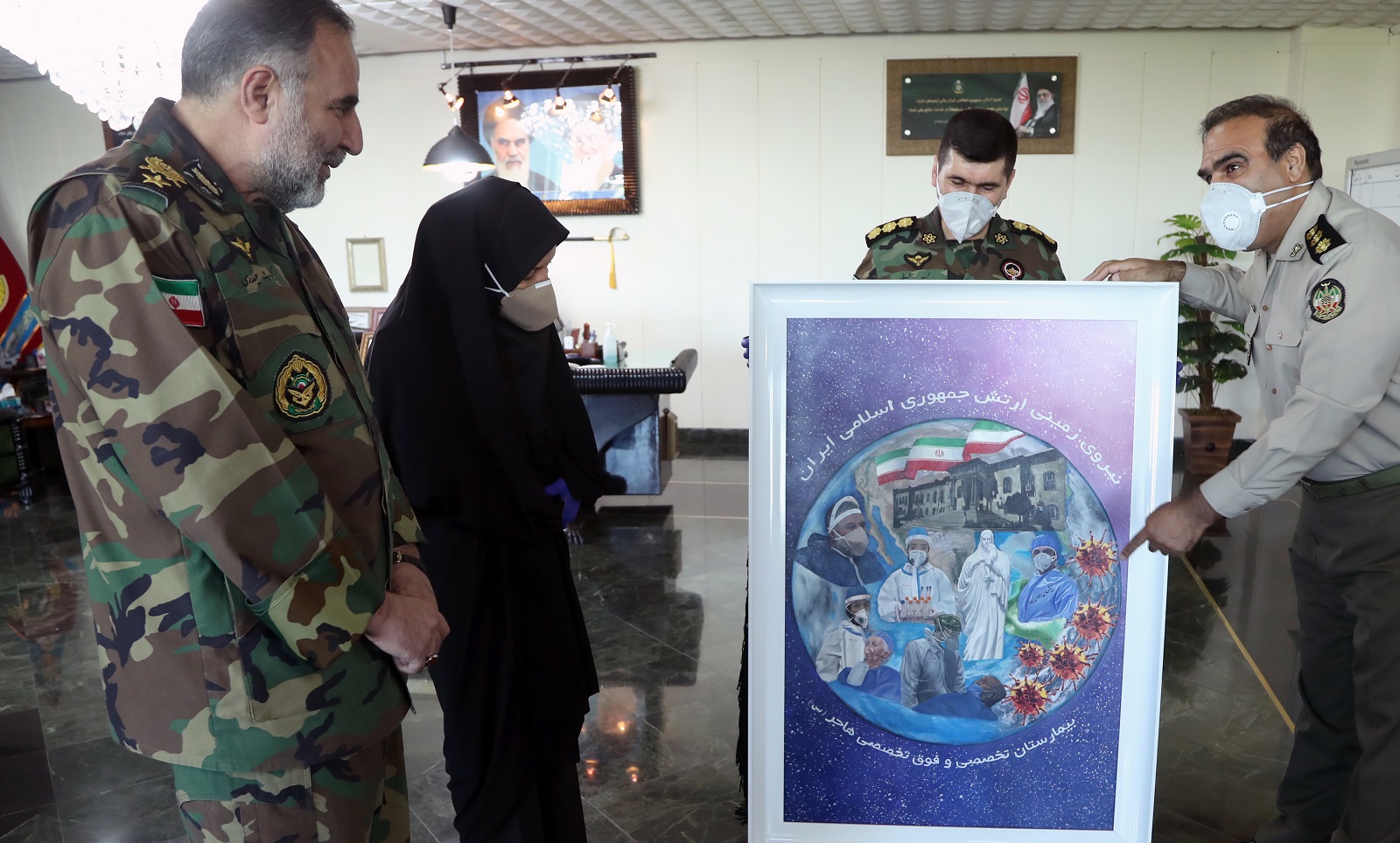 قدردانی فرمانده نزاجا از عملکرد کادر درمانی نیروی زمینی ارتش در مقابله با کرونا