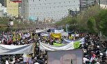 فیلم/ حضور پرشور مردم مشهدالرضا (ع) در راهپیمایی روز قدس