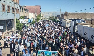 برگزاری مراسم راهپیمایی روز قدس در شهرستان دره شهر