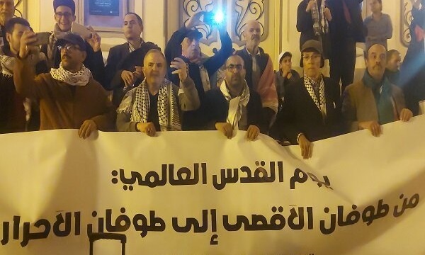 راهپیمایی تونسی‌ها در حمایت از فلسطین و محکومیت رژیم صهیونیستی