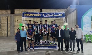 تیم شهاب لامرد قهرمان مسابقات والیبال جام گردان بسیج شهرستان لامرد شد