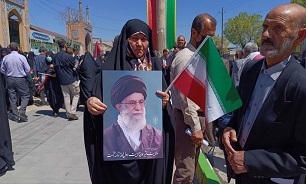 اجتماع مردم کرمانشاه در حمایت از پاسخ سپاه پاسداران انقلاب اسلامی به رژیم صهیونیستی