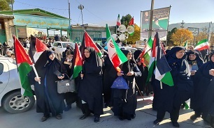 راهپیمایی حمایت از عملیات «وعده صادق» در  لرستان برگزار شد