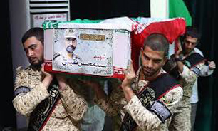 مراسم وداع با شهید مدافع امنیت « نقیبی» در کرمانشاه