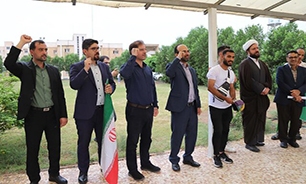 تجمع دانشگاهیان و مدیران جهاددانشگاهی خوزستان در حمایت از مردم غزه