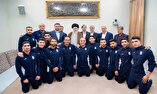 ملی‌پوشان فوتسال با امام خامنه‌ای دیدار کردند